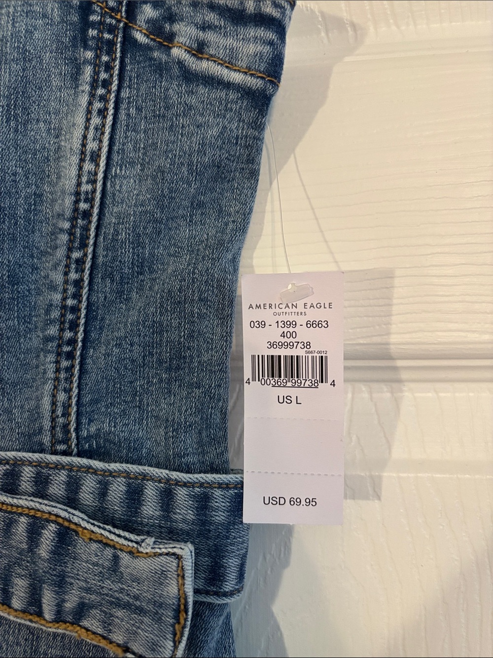 Button-Front Denim Dress - Picture 2 of 3